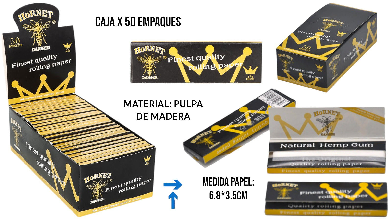 PAPEL ORGANICO HORNET Nº8 (50L* ) PAPEL ORGANICO HORNET Nº8 (50L* )